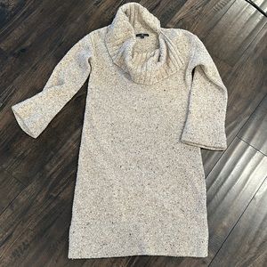 GAP Sweater Dress Oatmeal Womens M Cowl Neck